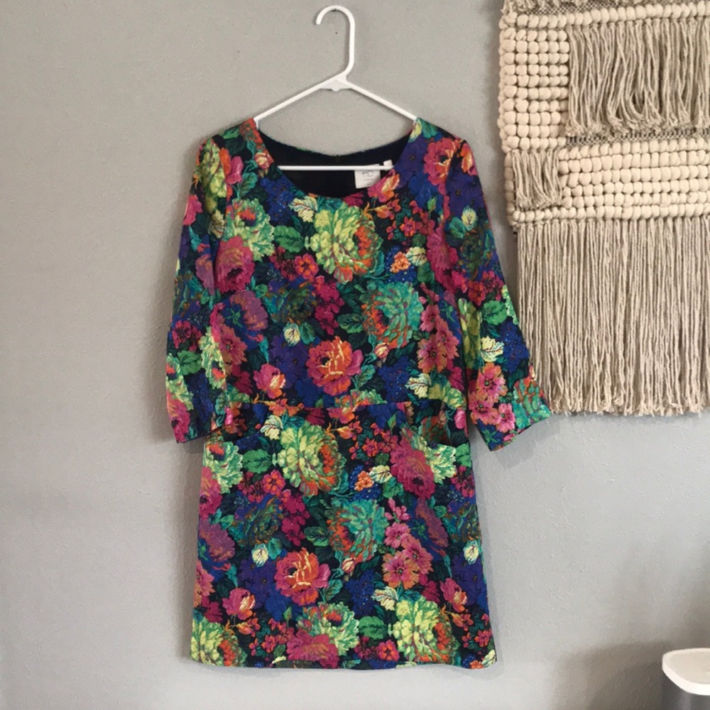 Anthropologie floral dress